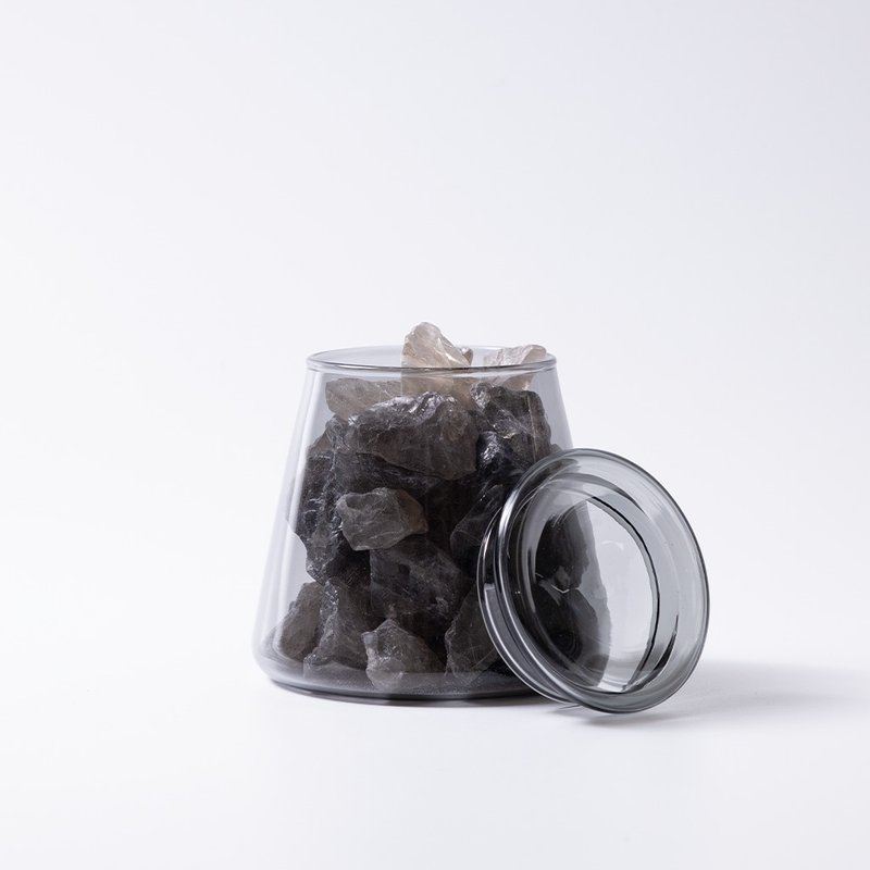 【Montagne】茶水晶 | 富士山晶礦杯 - 香氛/精油/擴香 - 水晶 卡其色