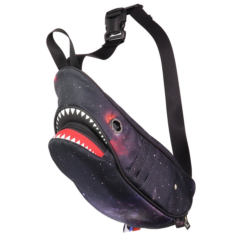 Morn Creations Genuine Cute Star Shark Purse - Starry Black - Messenger Bags & Sling Bags - Other Materials Black