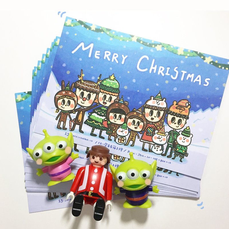 JACK IN THE BOX Christmas postcard - Cards & Postcards - Paper 