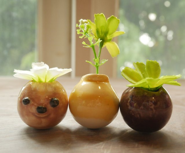 小さな丸い花瓶 - ショップ 689studio 花瓶・植木鉢 - Pinkoi