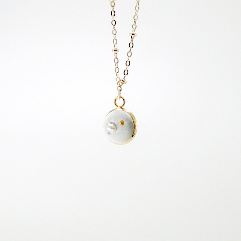 Pearl series - Pearl Cement Necklace - Necklaces - Cement Gold