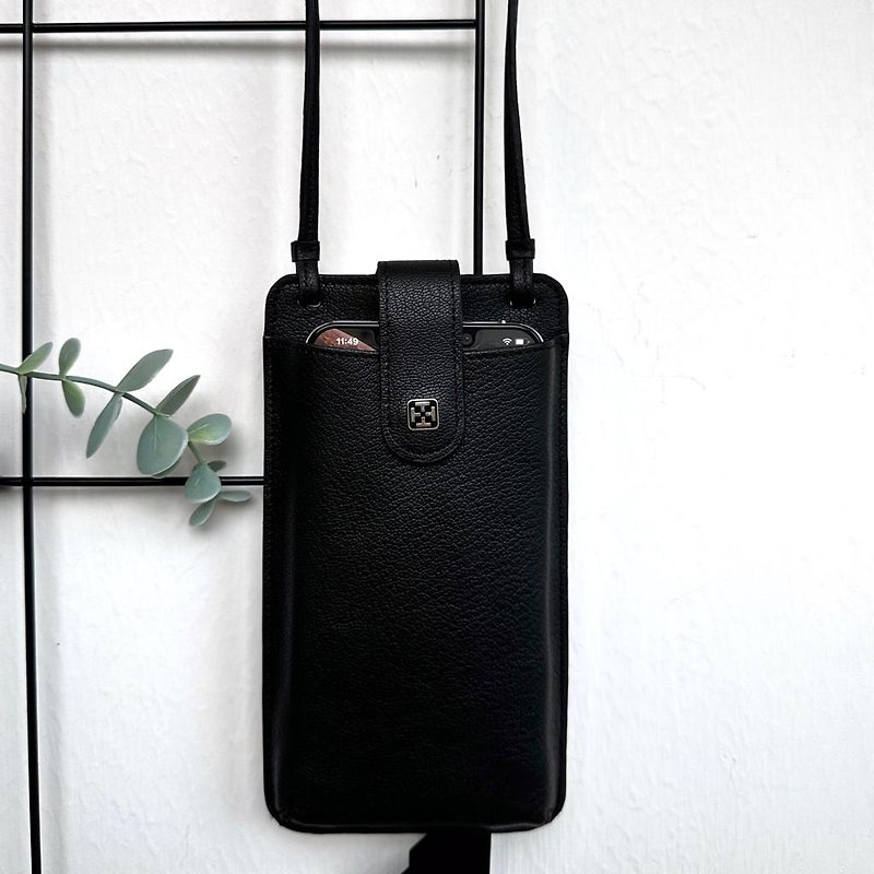 Tosca | Phone Leather Holder 真皮手機袋/皮革手機袋/鬆開雙手 - 手提包/手提袋 - 真皮 