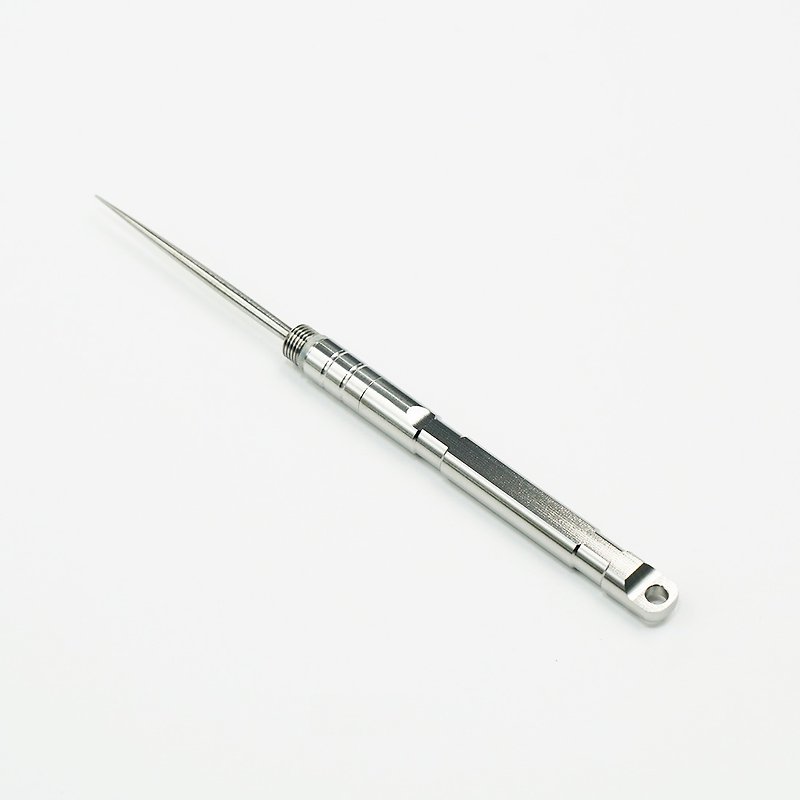 Titanium fine needle – removable hidden needle body for easy portability – TIGT - ชิ้นส่วน/วัสดุอุปกรณ์ - โลหะ สีเงิน