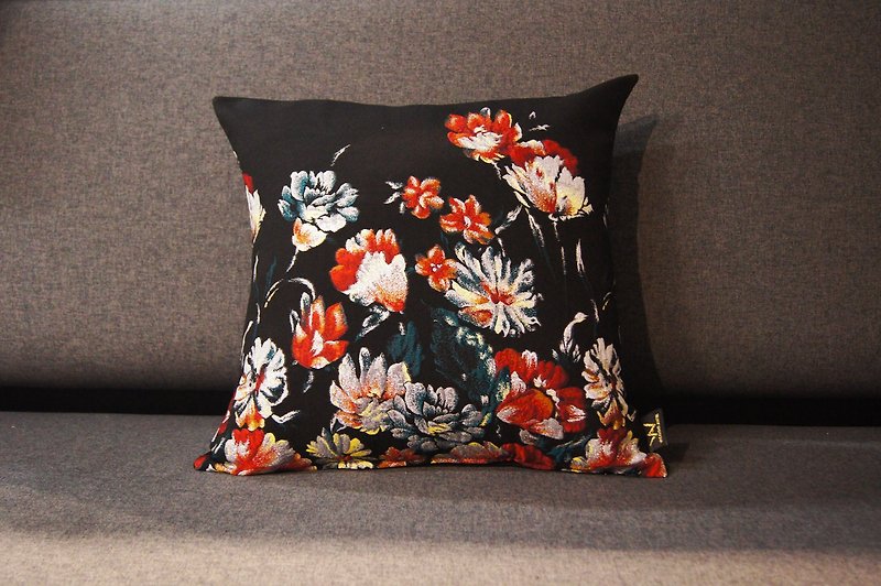 Cotton & Hemp Pillows & Cushions - WA jacquard craft flower language