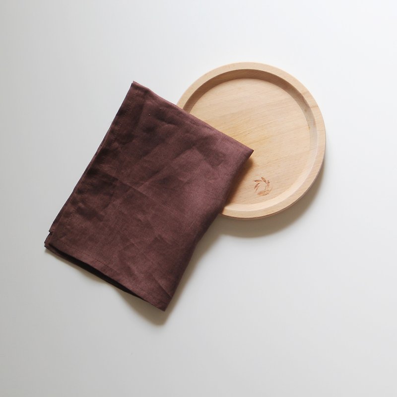 kitchen towel kitchen towel (maroon) - ผ้ารองโต๊ะ/ของตกแต่ง - ผ้าฝ้าย/ผ้าลินิน สีนำ้ตาล