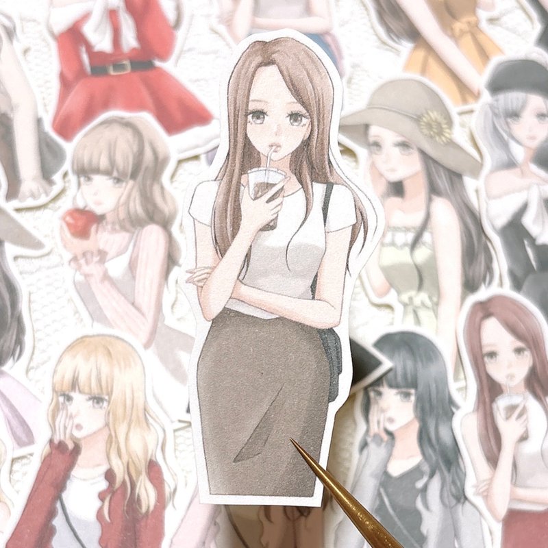 獨立貼紙 -F02- - 貼紙 - 紙 多色