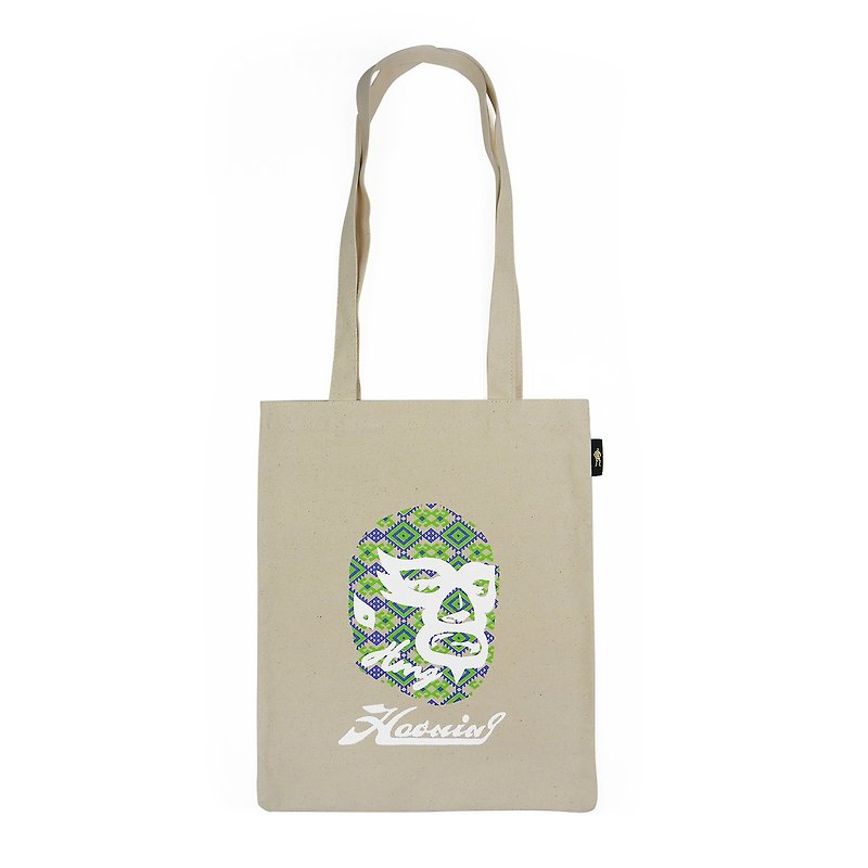 Luminous Color Tote Bag BEIGE M - กระเป๋าถือ - ผ้าฝ้าย/ผ้าลินิน ขาว