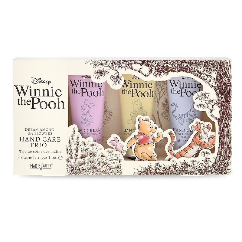 British MAD BEAUTY Winnie the Pooh Series Secret Garden Hand Cream Gift Box 3 pieces - Nail Care - Other Materials 