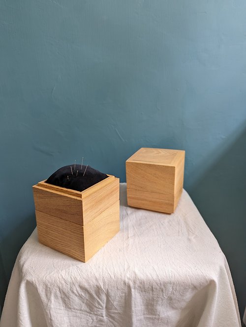 夜鵲裁縫教室 檜木針包盒 // 裁縫用具