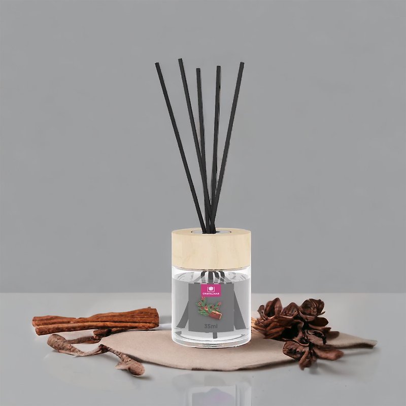 Cristalinas Reed Diffuser 35ml Sandalwood and Cedar - Fragrances - Other Materials 