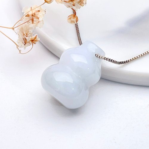 瓔珞珠寶盒 E.L.Jewelry Box 【福祿】冰糯飄花翡翠葫蘆 | 天然緬甸玉翡翠A貨 | 送禮