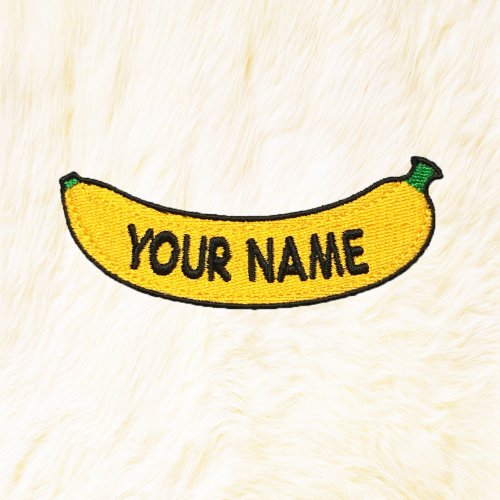 24PlanetsStudio Banana Personalized Iron on Patch Your Name Your Text Buy 3 Get 1 Free