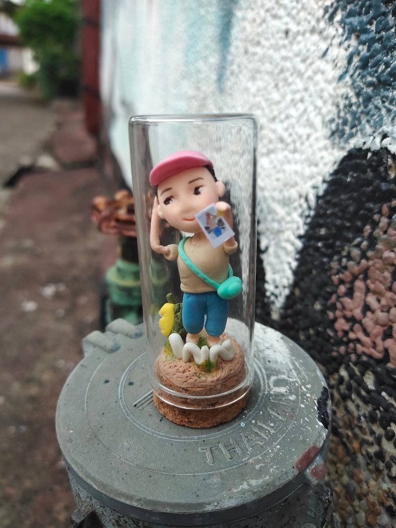 (受注生産) 粘土模型1型 コルクガラス瓶 - 人形・フィギュア - その他の素材 多色