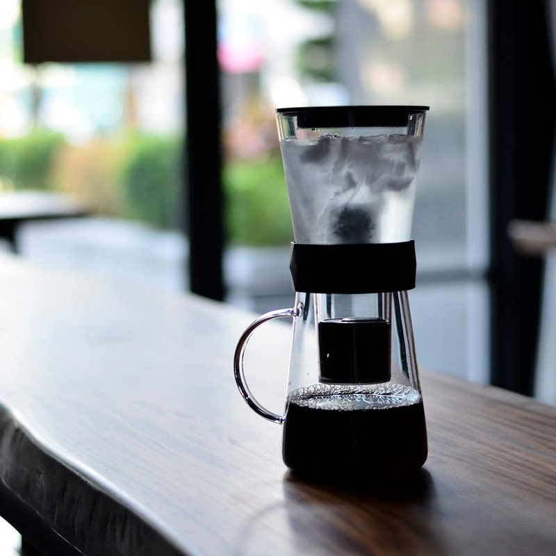 Driver dual-purpose ice drip coffee maker-600ml (black) - เครื่องทำกาแฟ - แก้ว สีใส