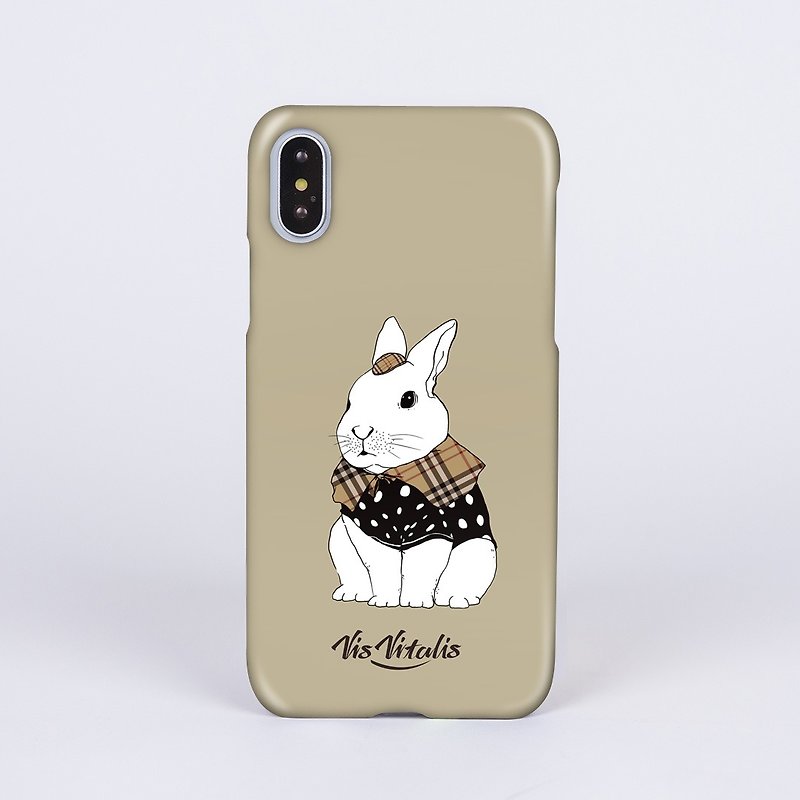 BUBU rabbit / matte matte hard shell / mobile phone case - เคส/ซองมือถือ - พลาสติก สีกากี