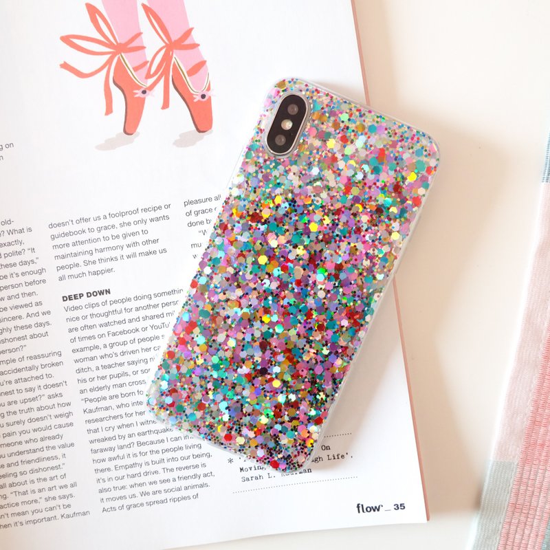 confetti | case, handmade, phone case, glitter case, iphone case, samsung case - 手機殼/手機套 - 防水材質 多色