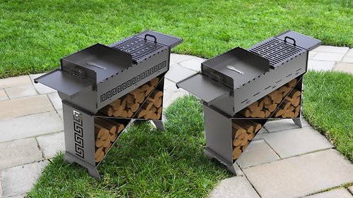 dxf4you 燒烤爐 X V1。烤肉架。BBQ木炭烤肉爐。燒烤爐。DXF、SVG檔案