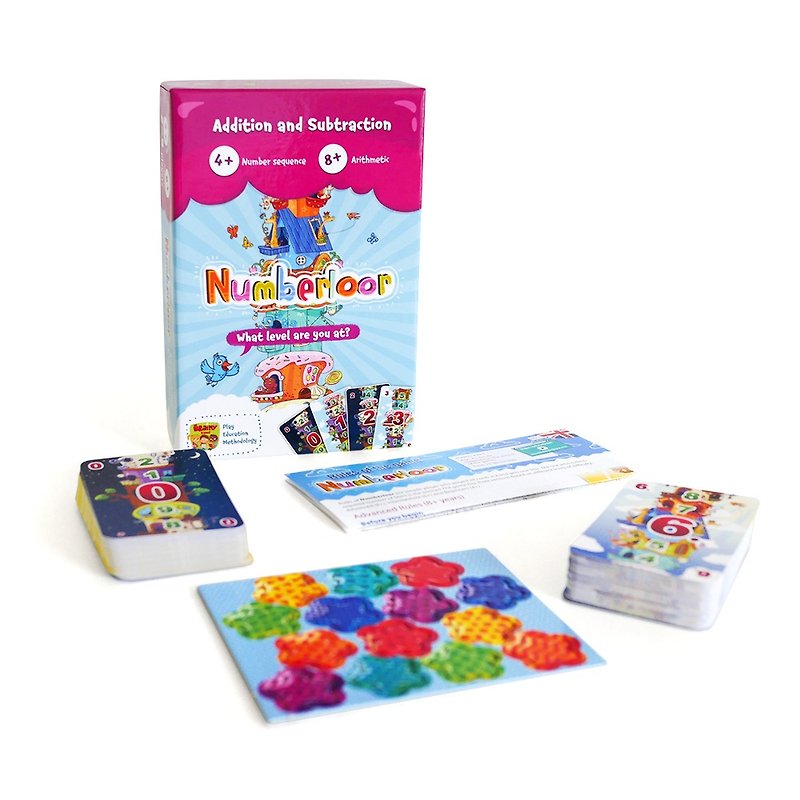THE BRAINY BAND - NUMBERLOOR - Children board game - Kids' Toys - Paper Multicolor