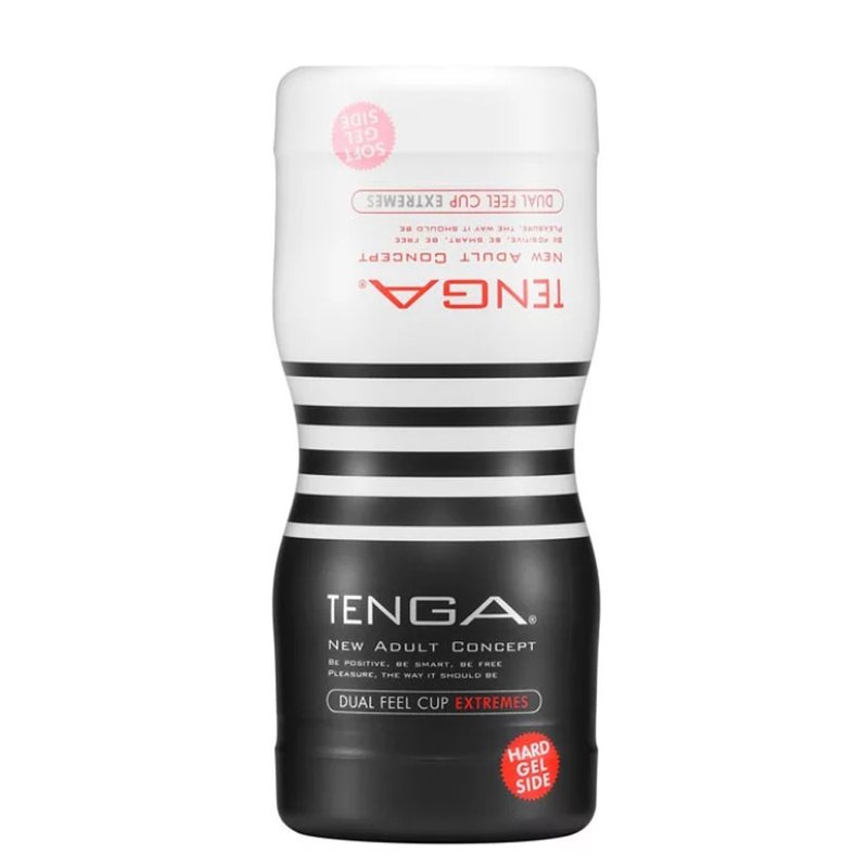 TENGA double cup soft version disposable airplane cup - สินค้าผู้ใหญ่ - พลาสติก สีดำ