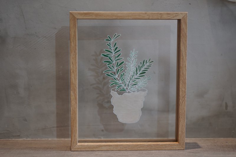 AHMLIFE 透明系 植物框 迷迭香 原作限量商品 - 海報/掛畫/掛布 - 玻璃 透明