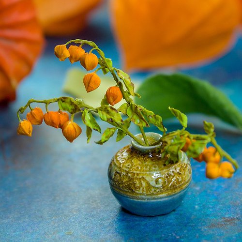 Rina Vellichor Miniatures TUTORIAL Miniature physalis with air dry clay | PDF + video