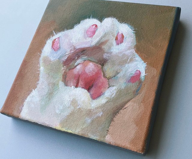 手描き絵画「月の素顔」日本画　オリジナル　原画 絵画。原画手描 手描き絵画「月の素顔」日本画 オリジナル 原画 手描き