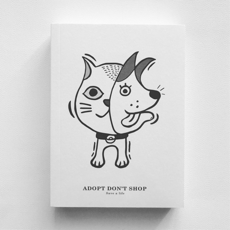 A6 blank page notebook adoption instead of purchase | MonkeyCookie - Notebooks & Journals - Paper White