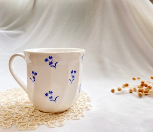 好日。戀物 【好日戀物】韓國雅緻小蒼蘭花草陶瓷馬克杯下午茶儀式感