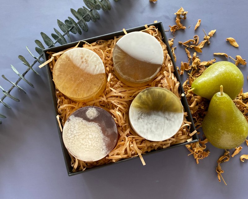 Huilan candlelight. Baina Handmade Grapefruit Soap Gift Box Set for Mid-Autumn Festival Gifts - สบู่ - วัสดุอื่นๆ 