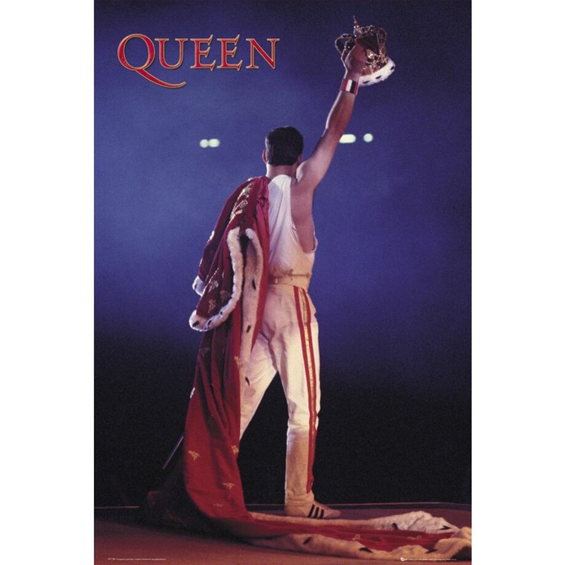 【皇后樂團】1985年溫布利球場演唱會 佛萊迪背影海報/QUEEN - 海報/掛畫/掛布 - 紙 多色