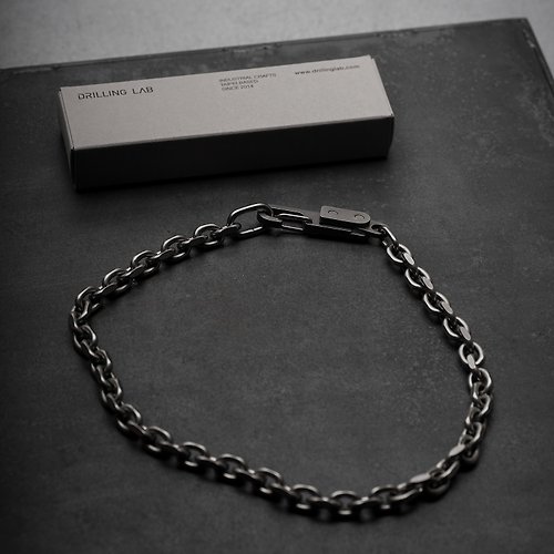 DRILLING LAB ANONYMOUS CHAIN NECKLACE 316鋼製項鍊_鋼色