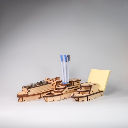 【簡單製造Simply Made】商品研發量產｜厚板原木｜授權合作ODM 模型文具 | 遊艇小艇貨輪 量大可客製 文具收納木製拼圖擺飾海洋