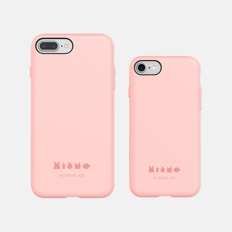 利用できる古典的なシルエットモデルのピーチピンクiPhone8 | Rhinoの盾の人気ブランドの携帯電話のシェル|台湾ジョイント部のPLAYPOOF - スマホケース - プラスチック ピンク