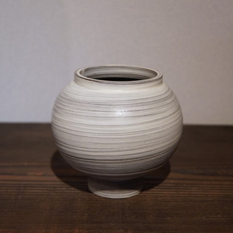 MoonJar - A Month (Buncheong Glaze) - Items for Display - Pottery Gray