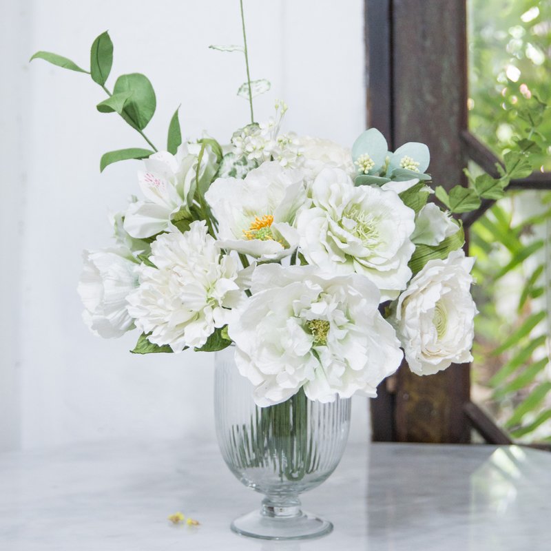 現代白色套裝 - 用於家居裝飾的中型 Posie 房間 - 香氛/精油/擴香 - 紙 白色