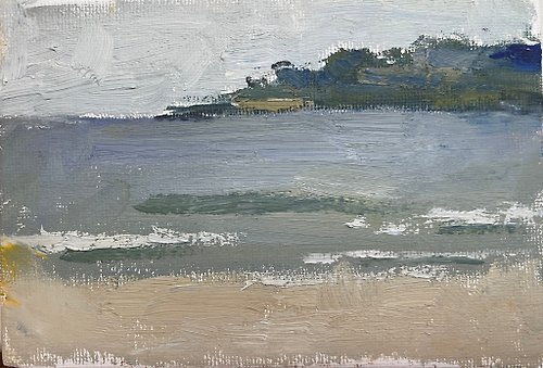 artkaso Carmel by the Sea, oil painting 4x6 in (10x15cm)