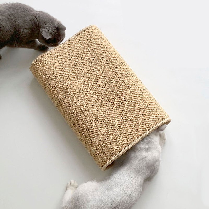 猫ひっかきパッド猫ひっかき板イミテーションリネン保護ソファアーティファクト耐摩耗性ペットカーペット睡眠パッド - キャットタワー・爪とぎ - その他の化学繊維 
