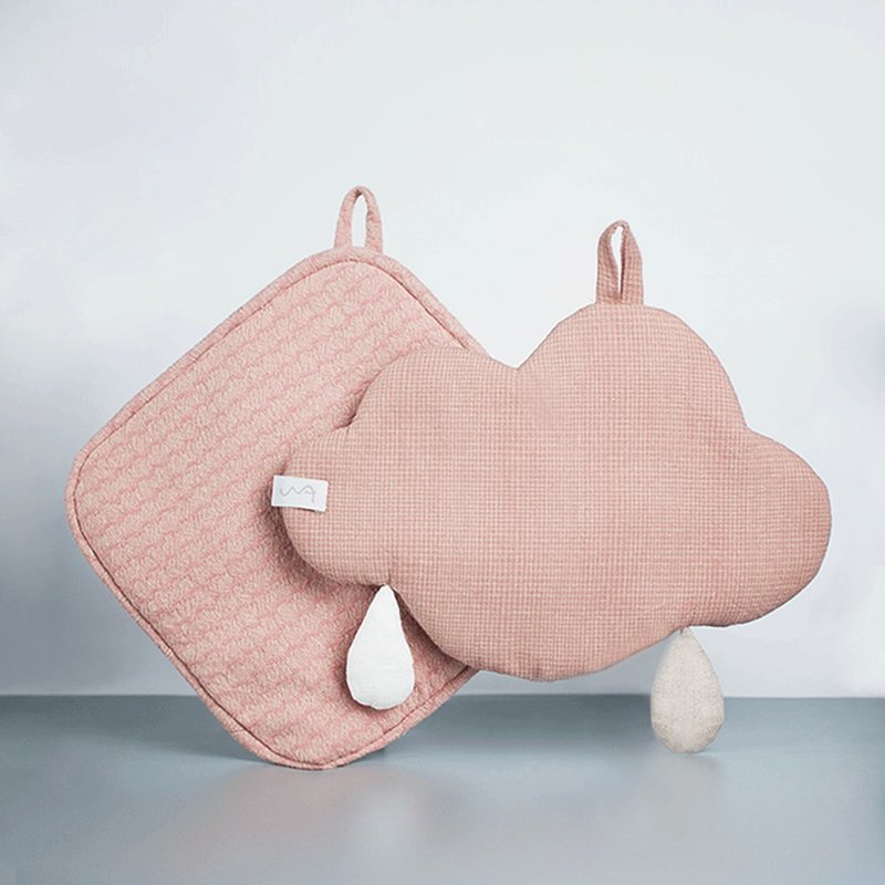 [Chao Chao] small fresh shape placemat heat insulation pad // powder - Place Mats & Dining Décor - Cotton & Hemp Pink