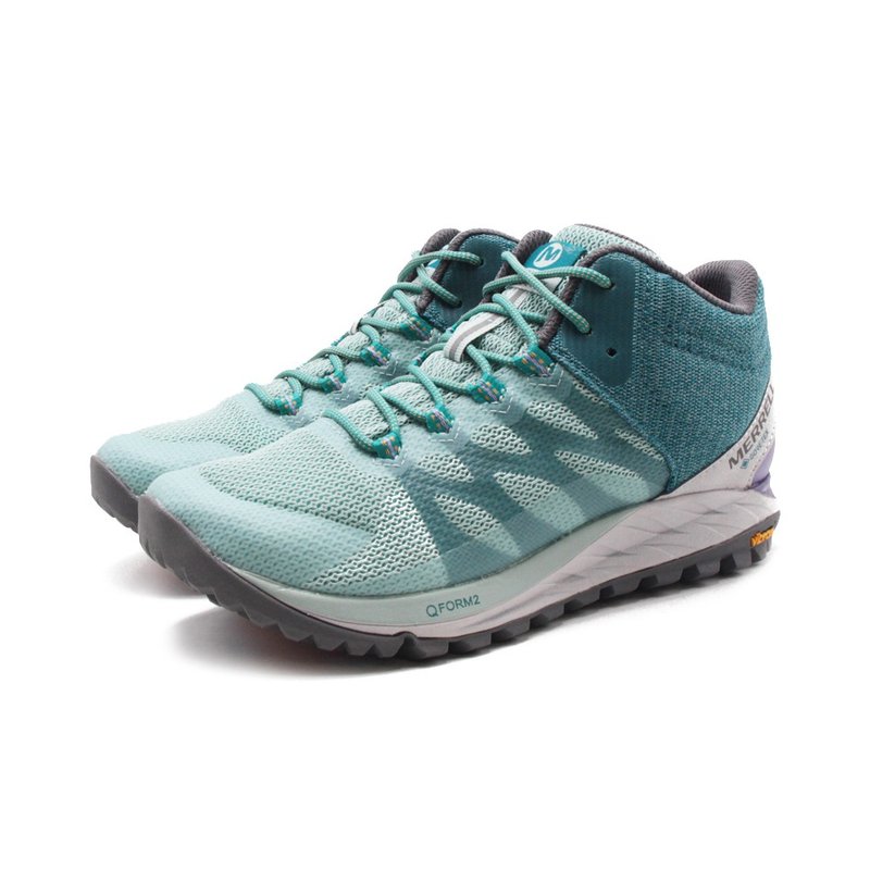 MERRELL ANTORA 2 MID GTX 防水抗撕裂郊山健行鞋 女鞋-湖水綠 - 女運動鞋/球鞋 - 防水材質 