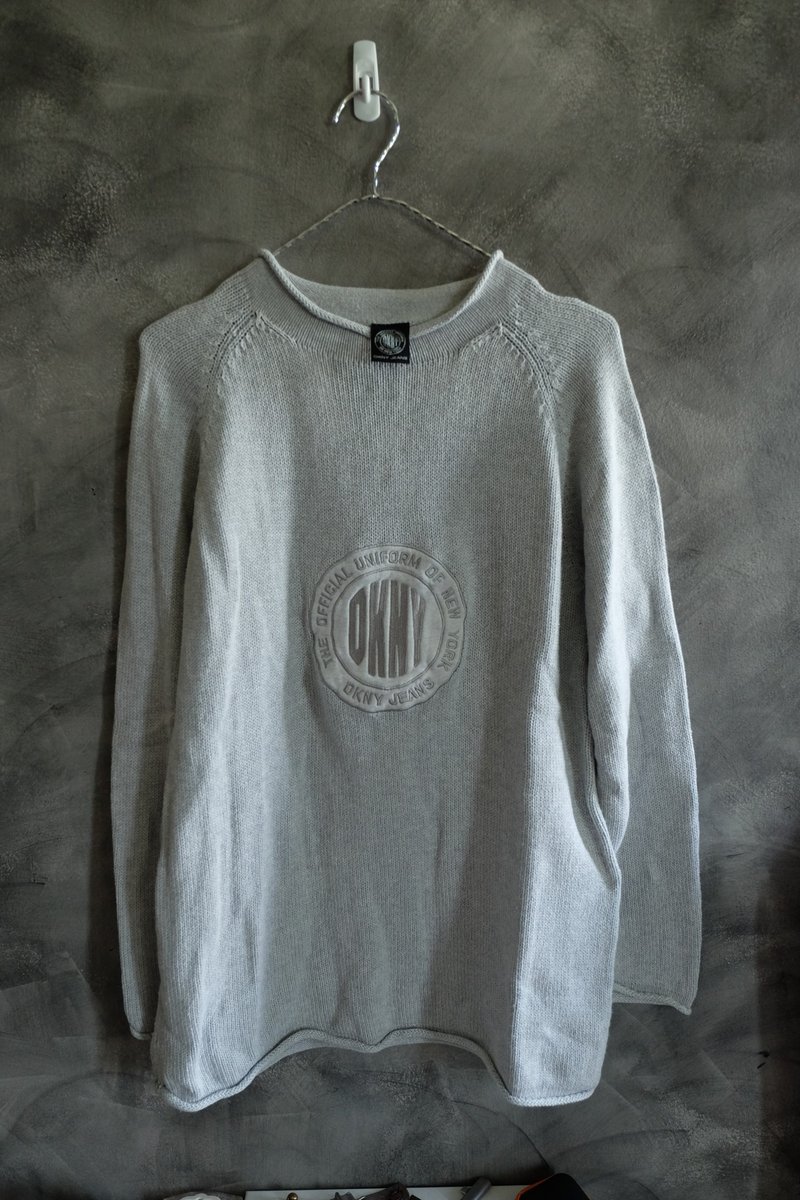 Vintage DKNY Pullover Knit Sweatshirt - 男毛衣/針織衫 - 其他材質 