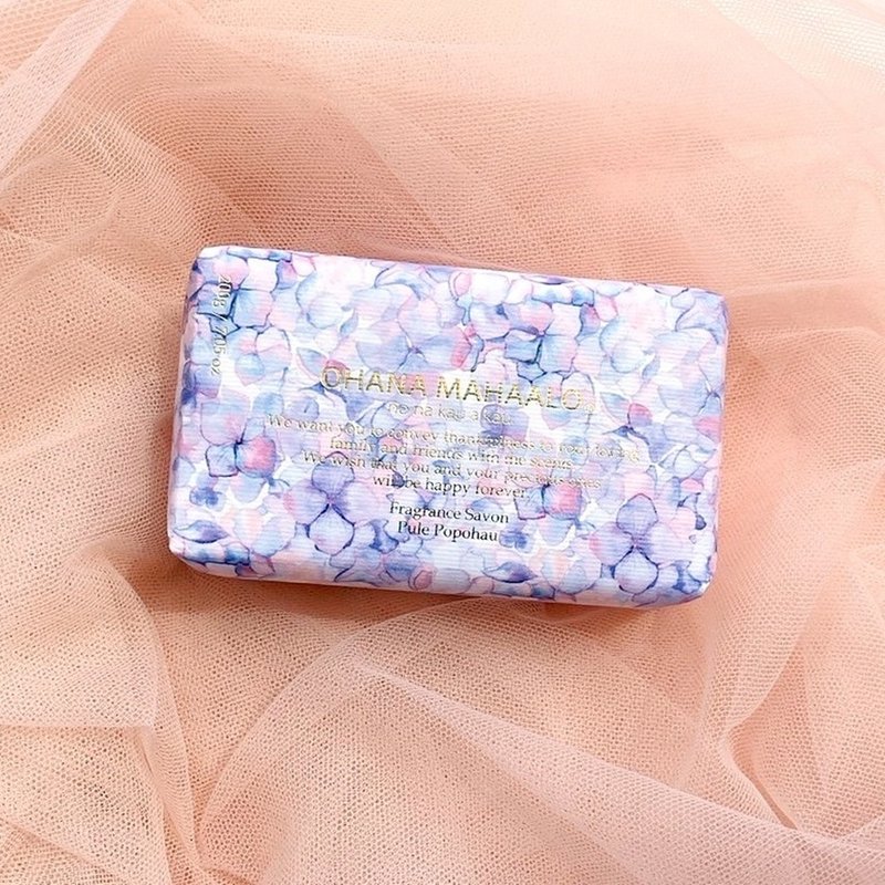 OHANA MAHAALO Hydrangea Silky Soap 200g - ครีมอาบน้ำ - วัสดุอื่นๆ 