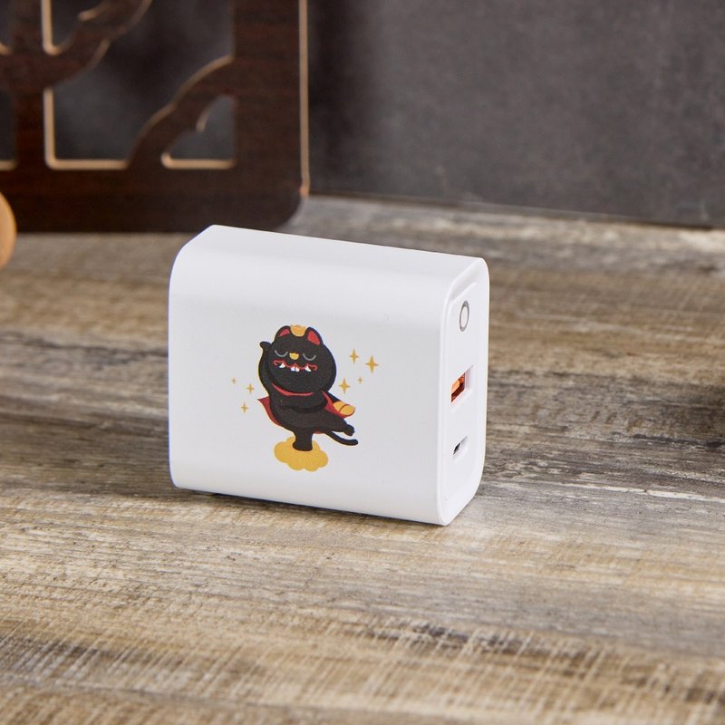 北港武德宮虎虎生風USB3.0+PD20W雙孔充電器 - 科技小物 - 塑膠 多色