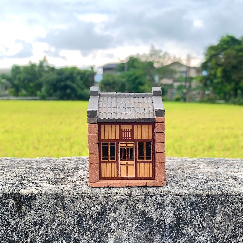 [DIY material package] Lugang Street House/Small Brick Model/Mini Red Brick/Taiwan Traditional Building - Other - Other Materials 