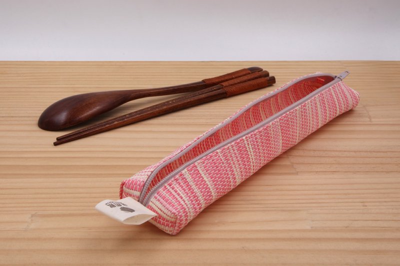 [Paper cloth home] Paper thread woven small tableware bag corrugated powder - Other - Paper Pink