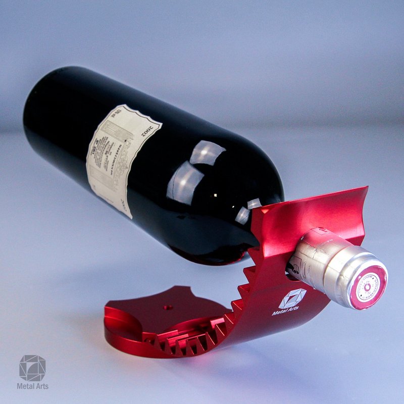 【航太邊角料再造】墨衡光-紅酒架 - 擺飾/家飾品 - 鋁合金 