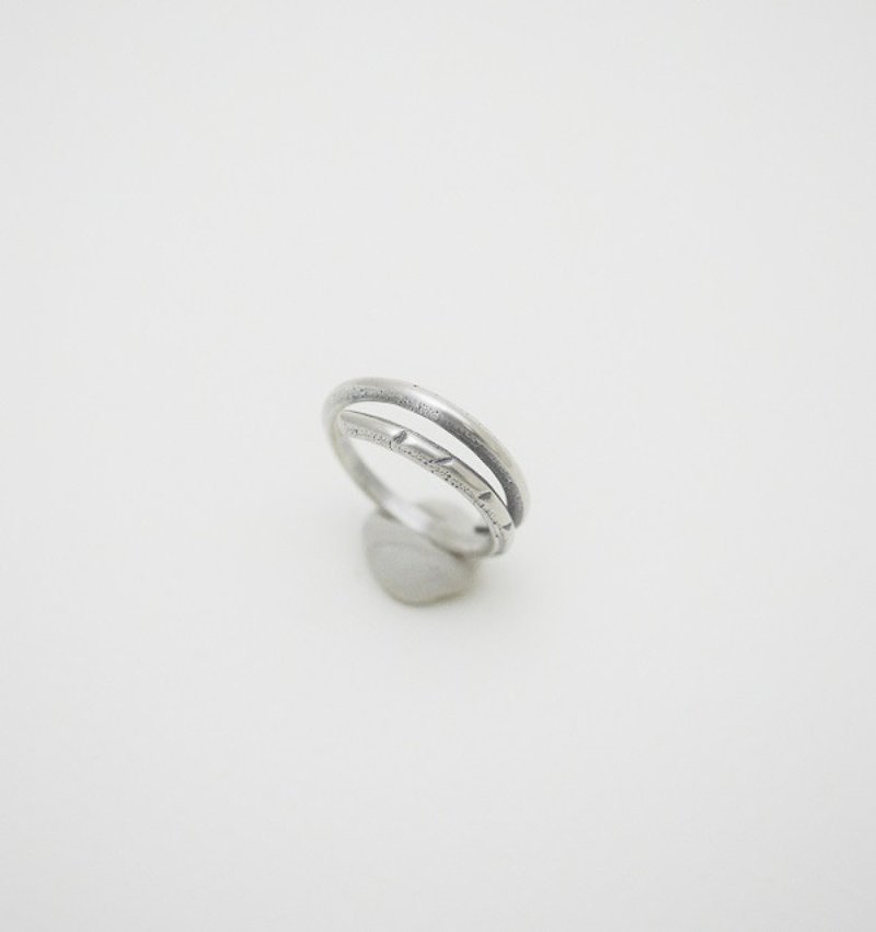 環繞系列-1號‧多環純銀戒指 - 戒指 - 其他金屬 銀色
