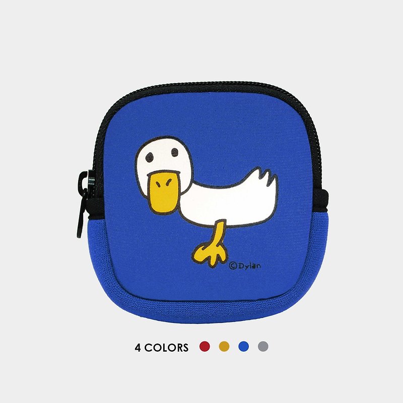 Square Coin Pouch - Duck - Coin Purses - Waterproof Material Blue