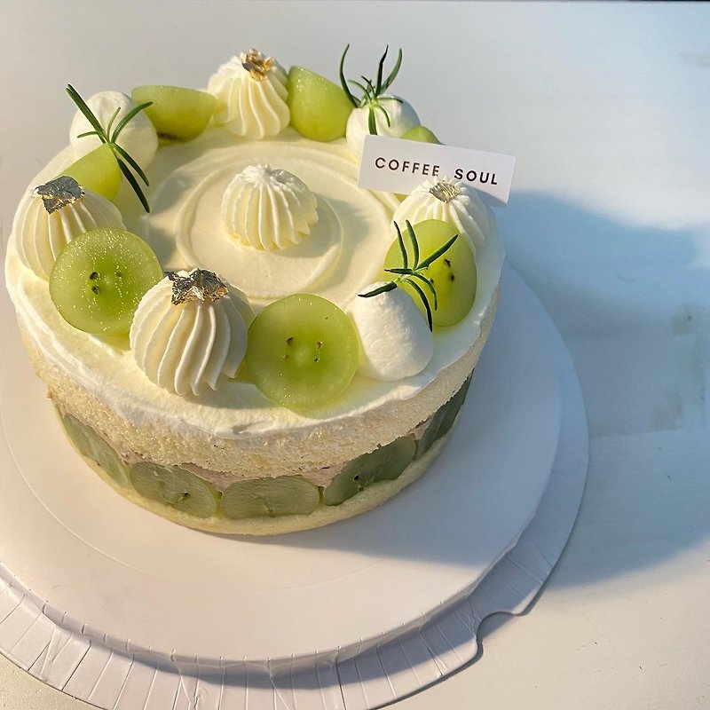 ホワイトぶどうアールグレープ グレープフルーツ ムスリン ミルクフィリングケーキ デザート 誕生日ケーキ ケーキデザート 誕生日 - ケーキ・デザート - その他の素材 