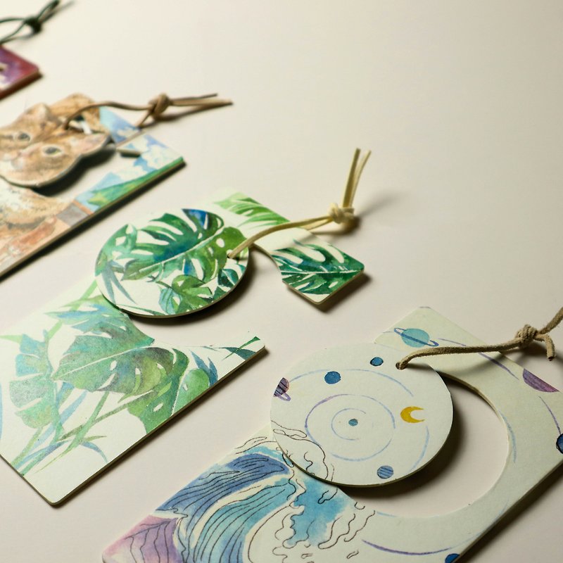 MIHER Mosaic and Lotus Perfume Tags Cat Family Portrait, Vast Starry Sky, Turtle Back Taro - Fragrances - Paper 