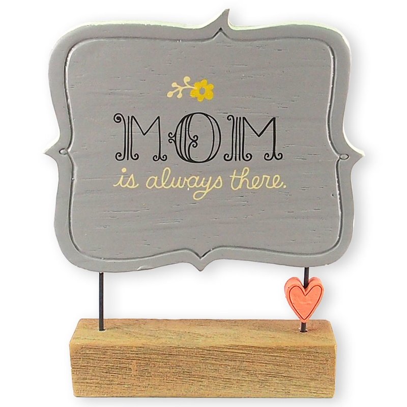 Mother Love Follows | US life decorations - Items for Display - Wood Gray